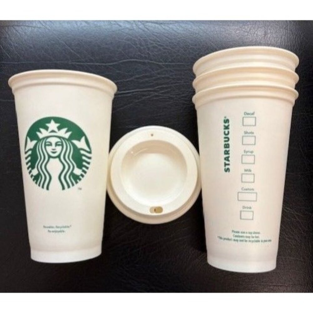 4‎ Reusable Starbucks Travel Mug to-go Cup with Lids